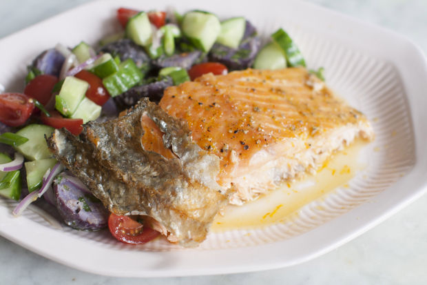 Maple-Bourbon Glazed Salmon Fillet